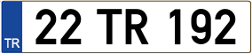 Trailer License Plate